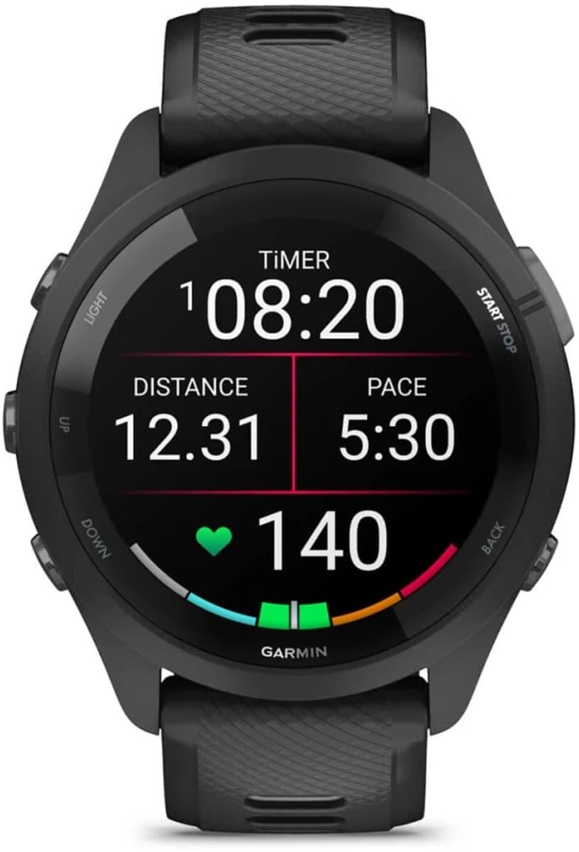 Garmin Forerunner 265 Sporthorloge – GPS – AMOLED – 46 mm – Zwart