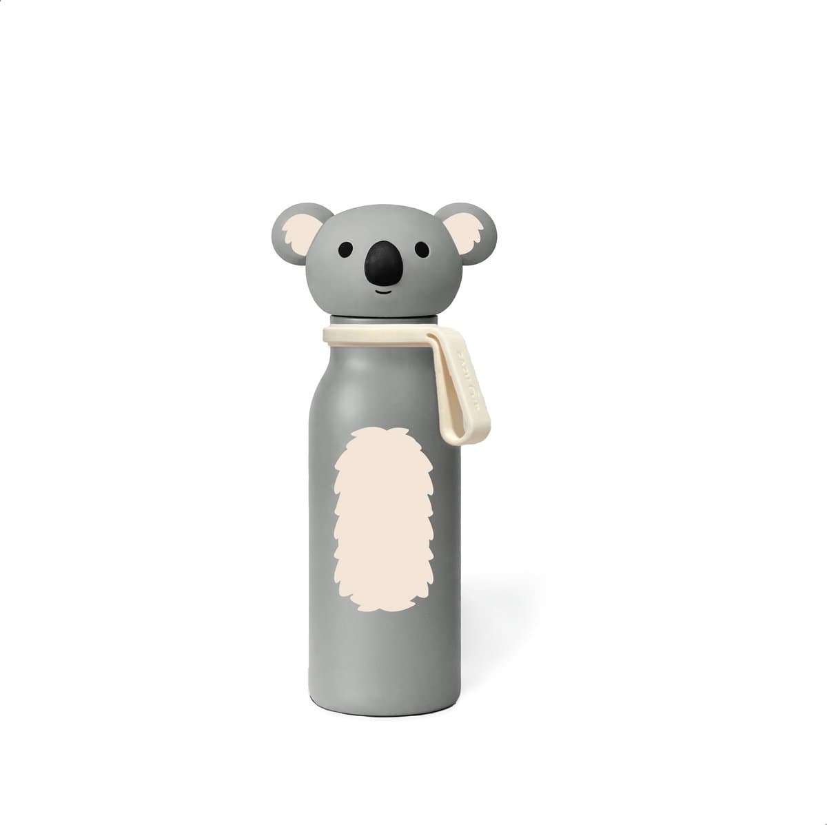 ZAZU Kinder Thermosfles 400 ml – RVS Drinkfles voor Kinderen – Dubbelwandige Vacuümisolatie – BPA-vrij – Lekbestendig – Koala