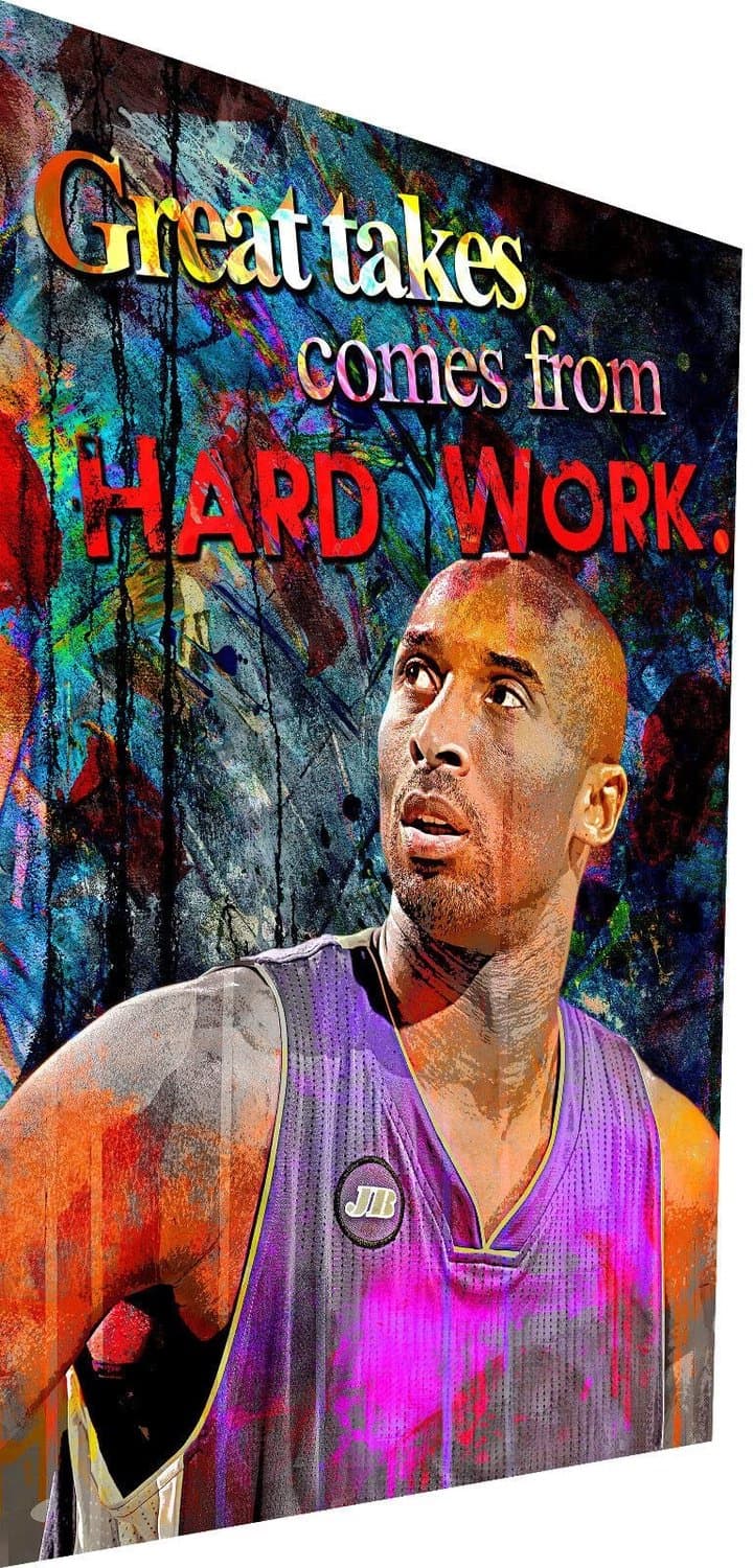 Canvas Schilderij - Pop Art Kobe Bryant - 60 x 40 cm