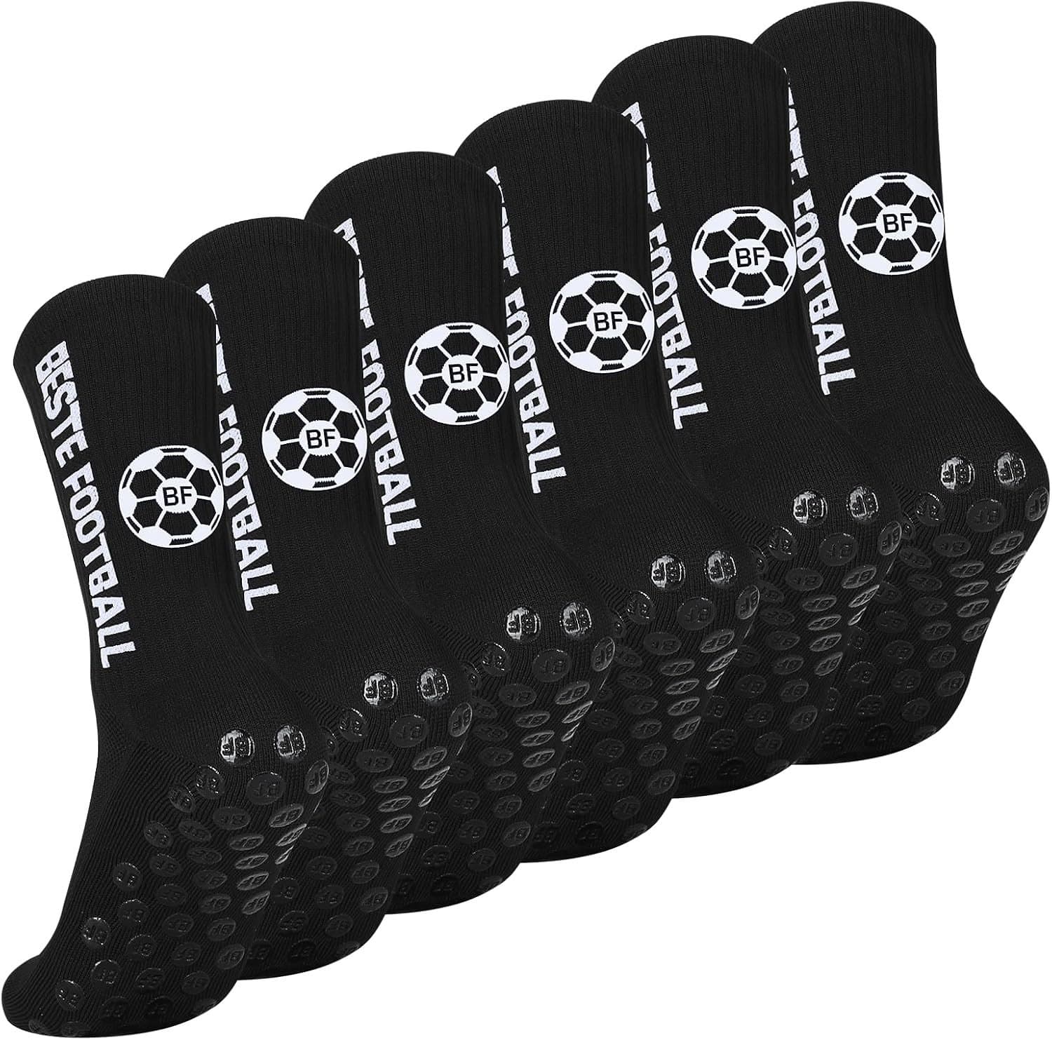 Voetbalsokken - Zwart - 43-46 - Ademend en Antislip - Voor Heren en Dames