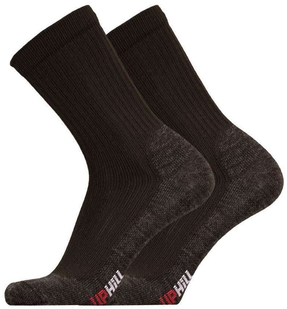 UphillSport - 2-Pack - Winter Sport Sokken - Tweelaagse Polypropyleen - Heren / Dames - zwart - 35-38 - 8394