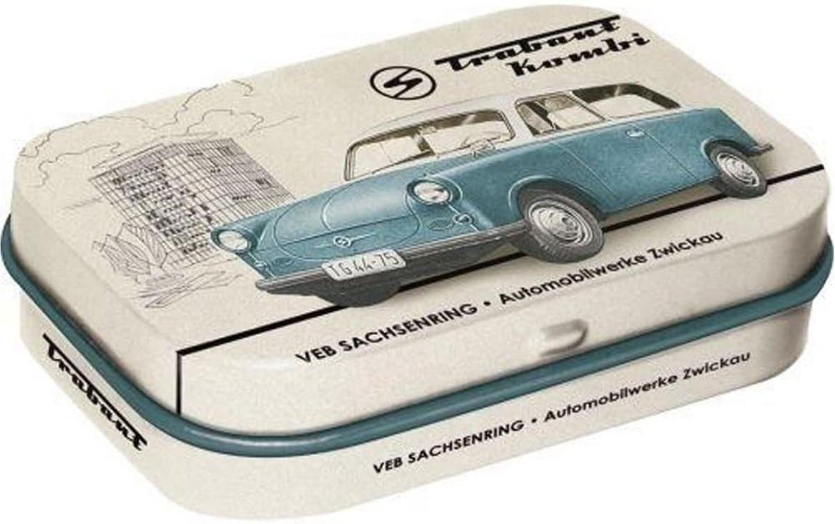 Trabant Kombi Pepermunt Doosje Inclusief Mints mint box 4 x 6 cm
