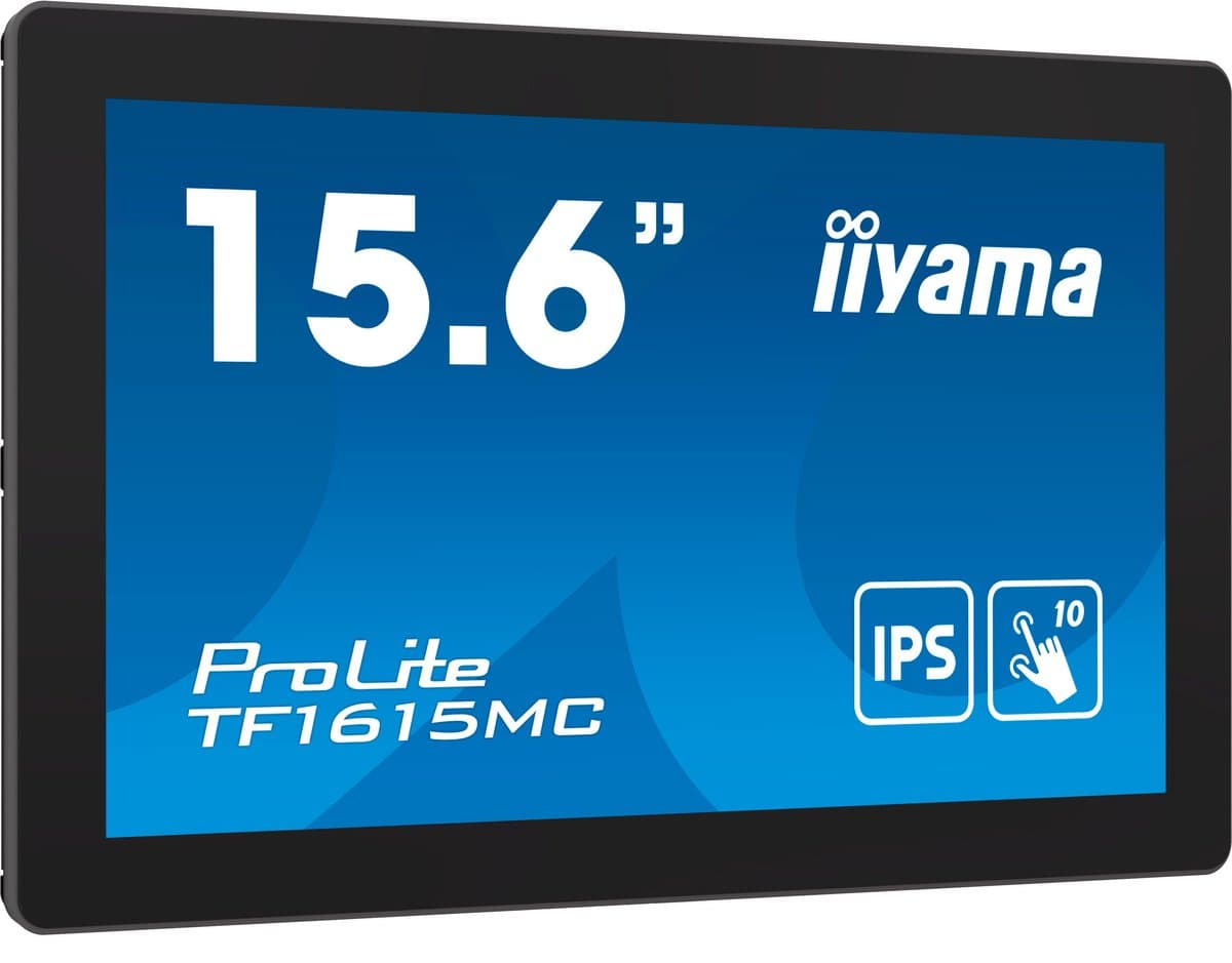 iiyama ProLite TF1615MC-B1 computermonitor 39,6 cm 1920 x 1080 pixels Full HD touchscreen zwart