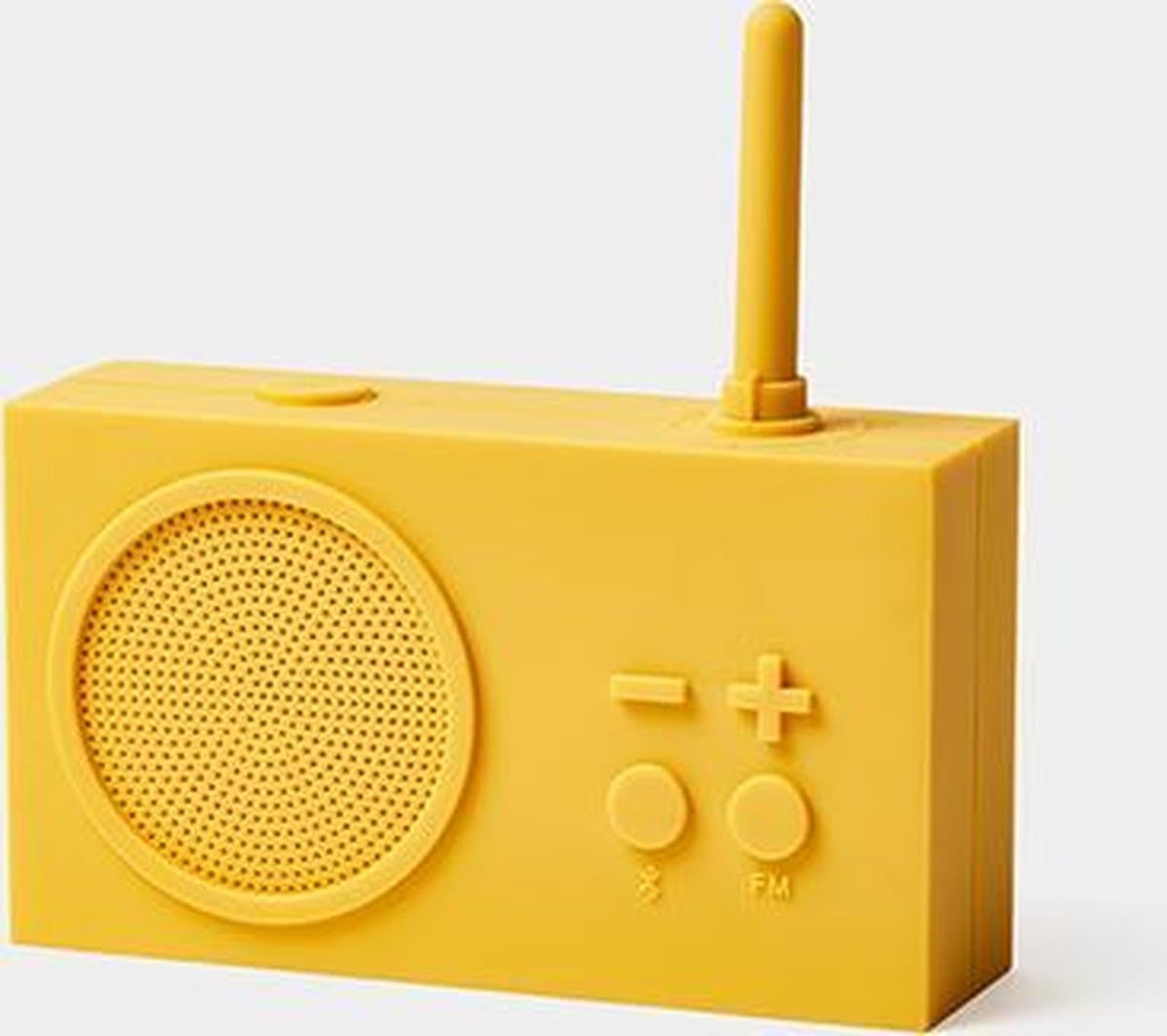 Lexon Tykho 3 badkamerradio geel - Bluetoothspeaker