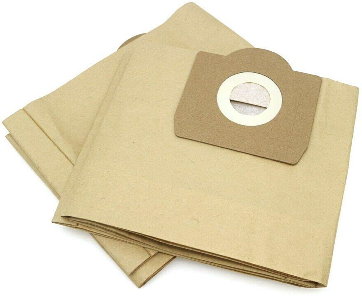 Replacements® 5 papieren stofzuigerzakken geschikt voor o.a. Kärcher WD3 - 6.959-130.0