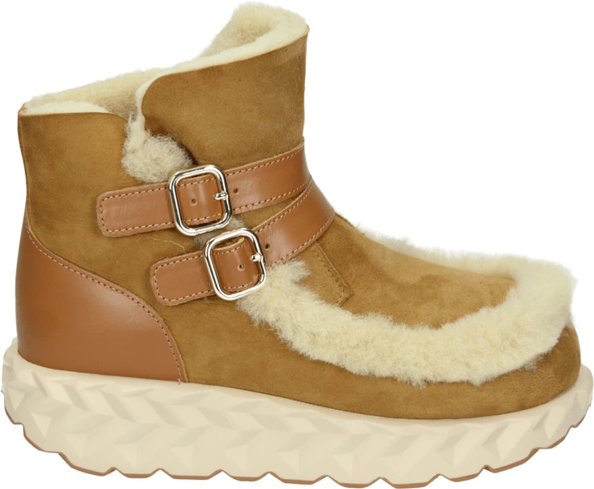 4ccccees - 4CS680003 JABARA MONTI - SnowbootsGevoerde laarzenDames laarzen - Kleur: Cognac - Maat: 38