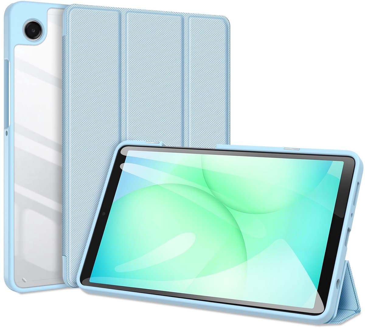 Dux Ducis Tablethoes geschikt voor Samsung Galaxy Tab A11 (8,7") / Tab A9 Hoesje - Toby Tri-Fold Book Case met Wake/Sleep - Blauw