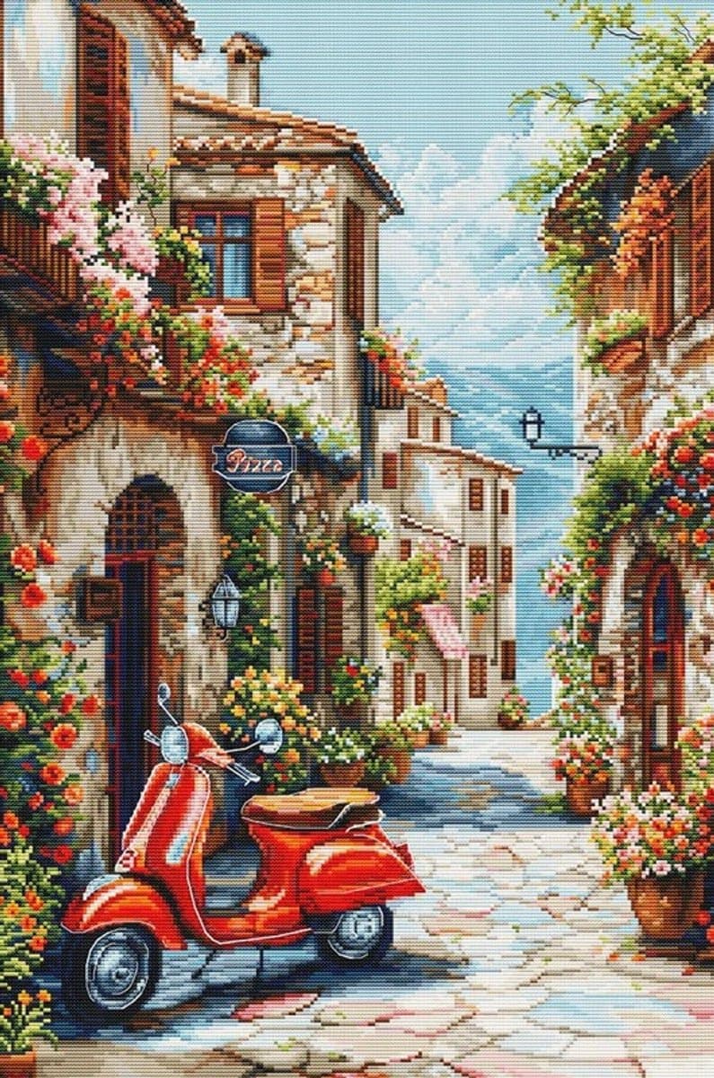 Borduurpakket Luca-S - Italy in the Perfume of Flowers - Italy in de Geur van Bloemen - BU5095