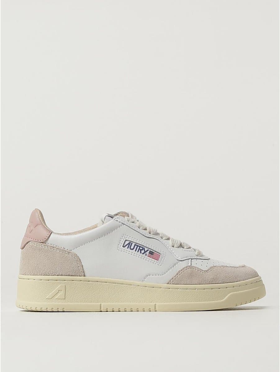 Leather Low Top Sneakers Wo - White