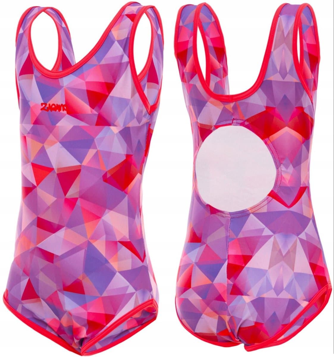 ZAGANO - Badpak meisjes - Maat 164 - Sneldrogende - Sport zwempak - Strandpak damen