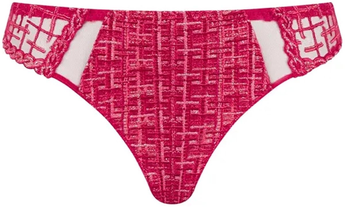 Louisa Bracq - Tweegy String Rouge A Levres - maat 40 - Rood/Goud