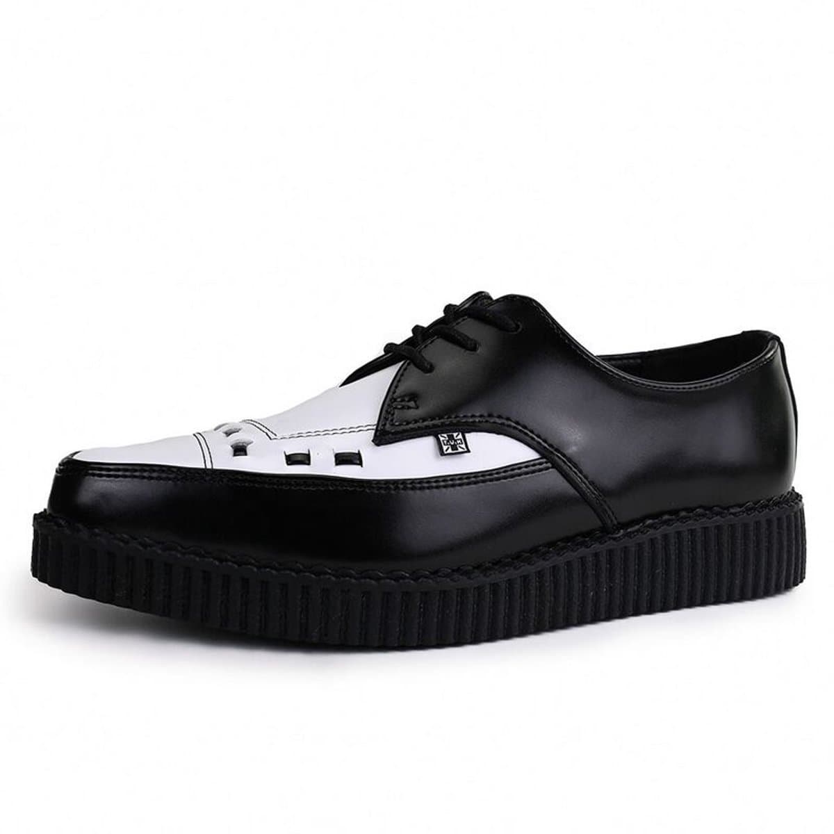 T.U.K. Pointed Creeper Tie Heren Creepers - zwart/wit - EU41