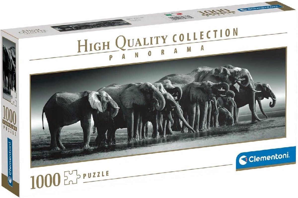 Clementoni puzzel herd van reuzen - 1000 stuks, 98 x 33 cm, meerkleurig