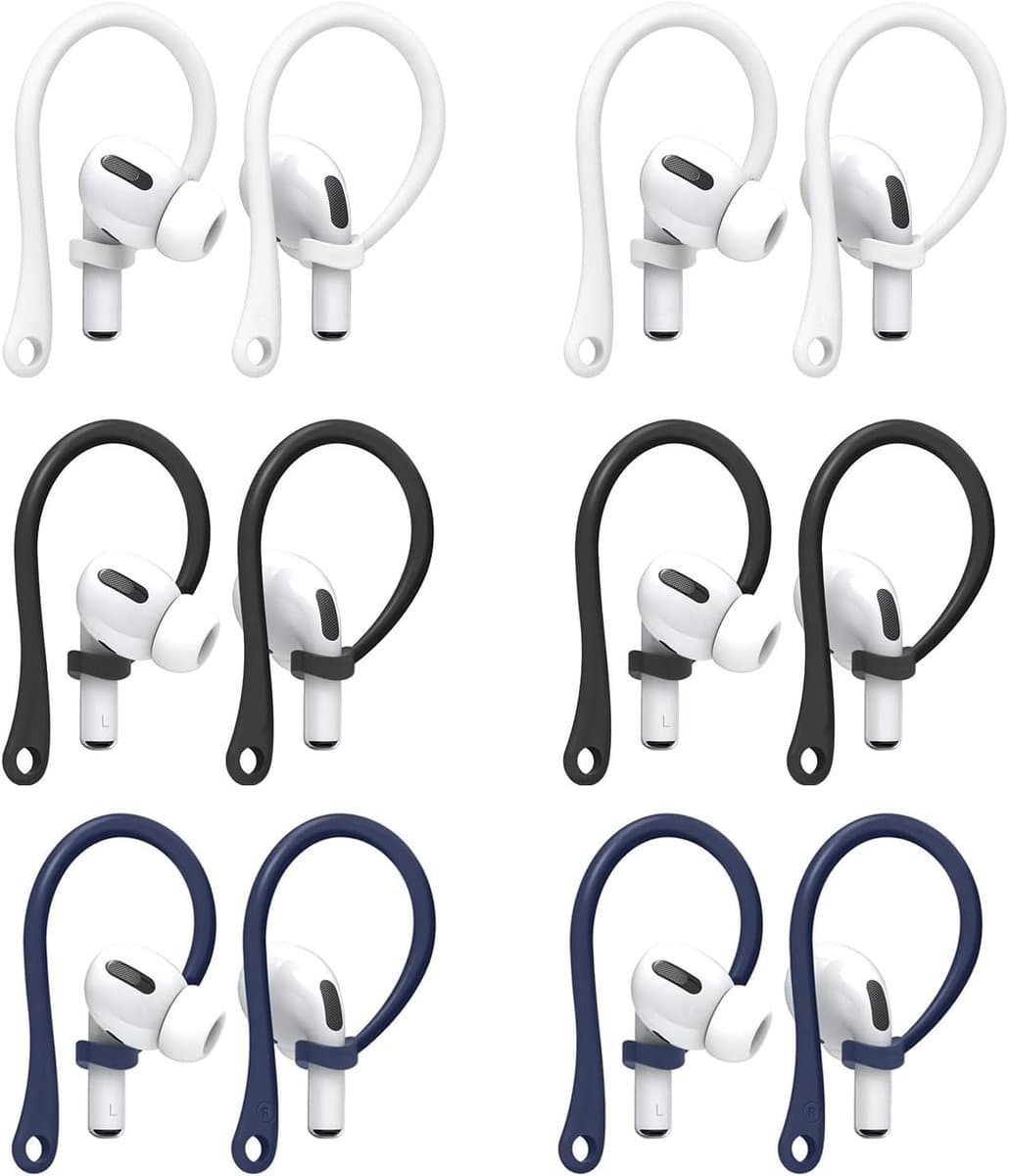 6 Pairs Hooks voor AirPods - Earbuds - Silicone - Hoofdtelefoon - Veilige Grip voor Sportactiviteiten - Ideaal voor Hardlopen
