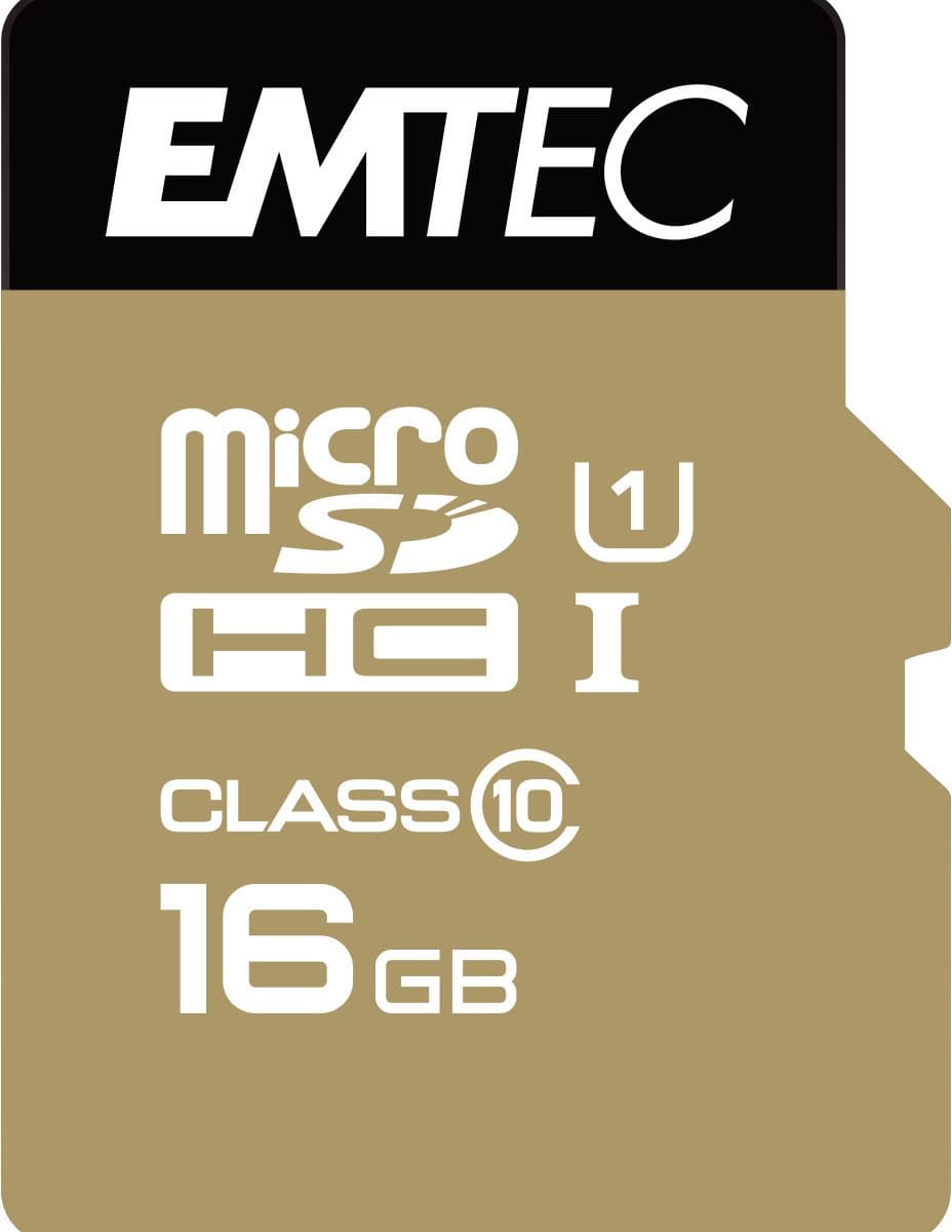 16 GB Class 10 microSDHC geheugenkaart met SD Adapter