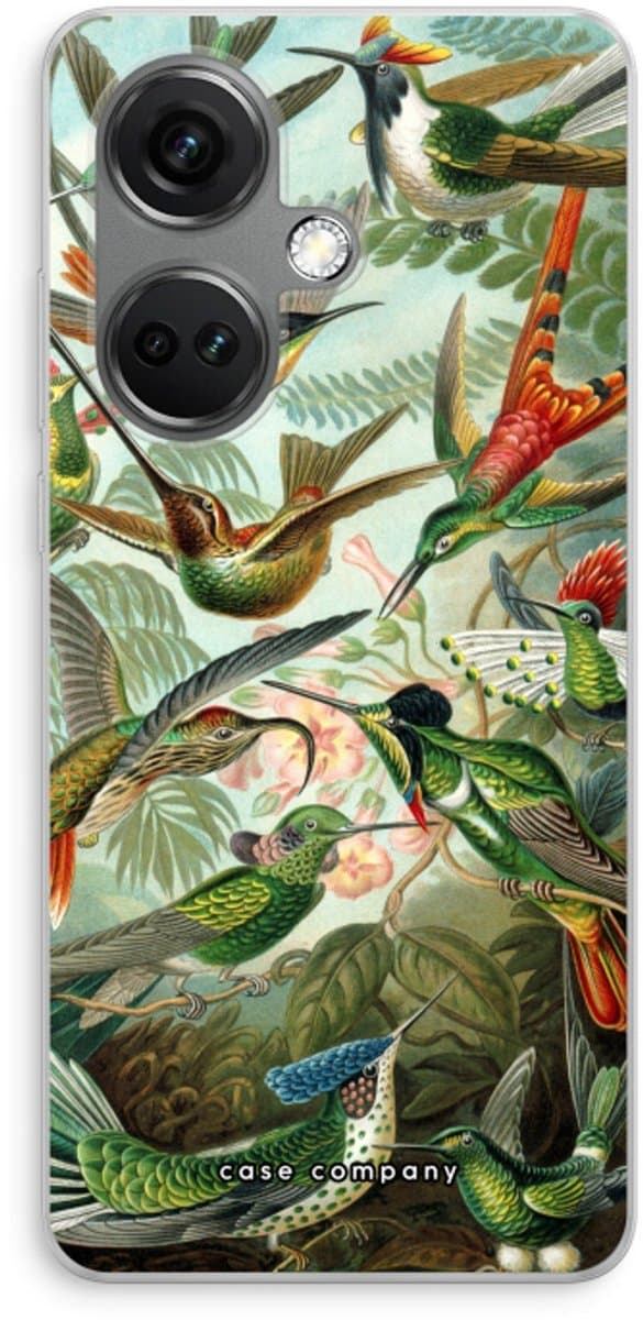 Case Company® - Hoesje geschikt voor OnePlus Nord CE 3 hoesje - Haeckel Trochilidae - Soft Cover Telefoonhoesje - Bescherming aan alle Kanten en Schermrand
