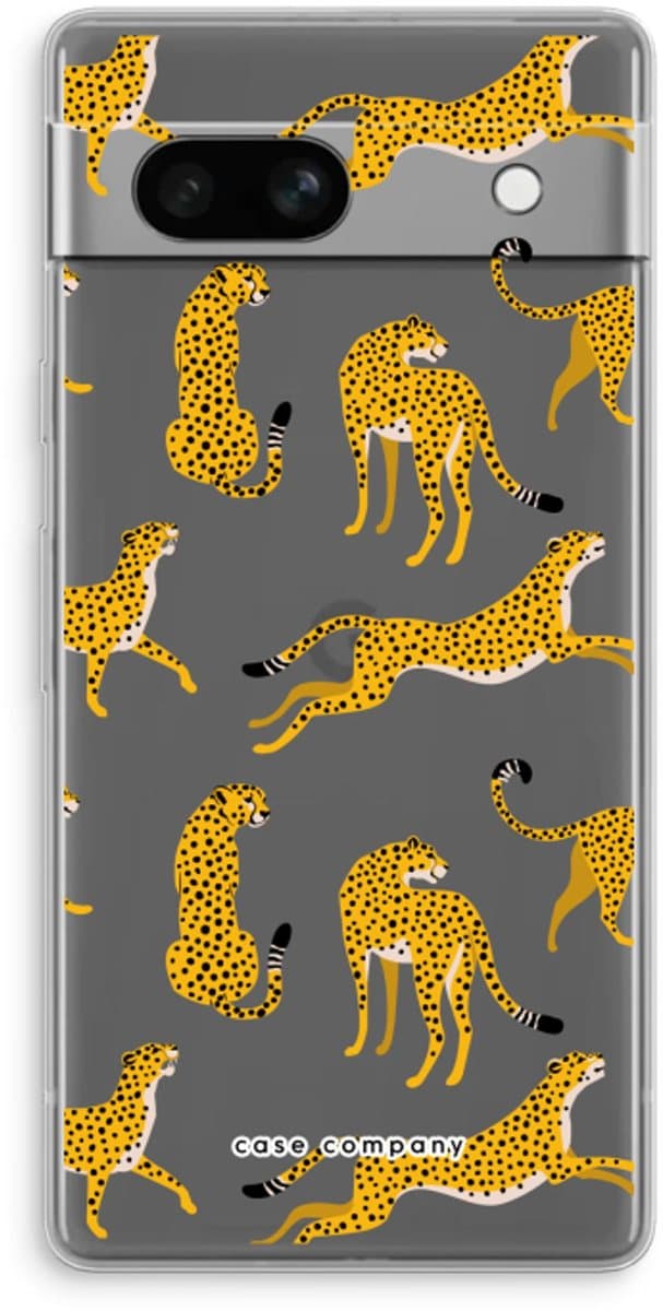 Case Company® - Hoesje geschikt voor Google Pixel 7A hoesje - Luipaard - Soft Cover Telefoonhoesje - Bescherming aan alle Kanten en Schermrand