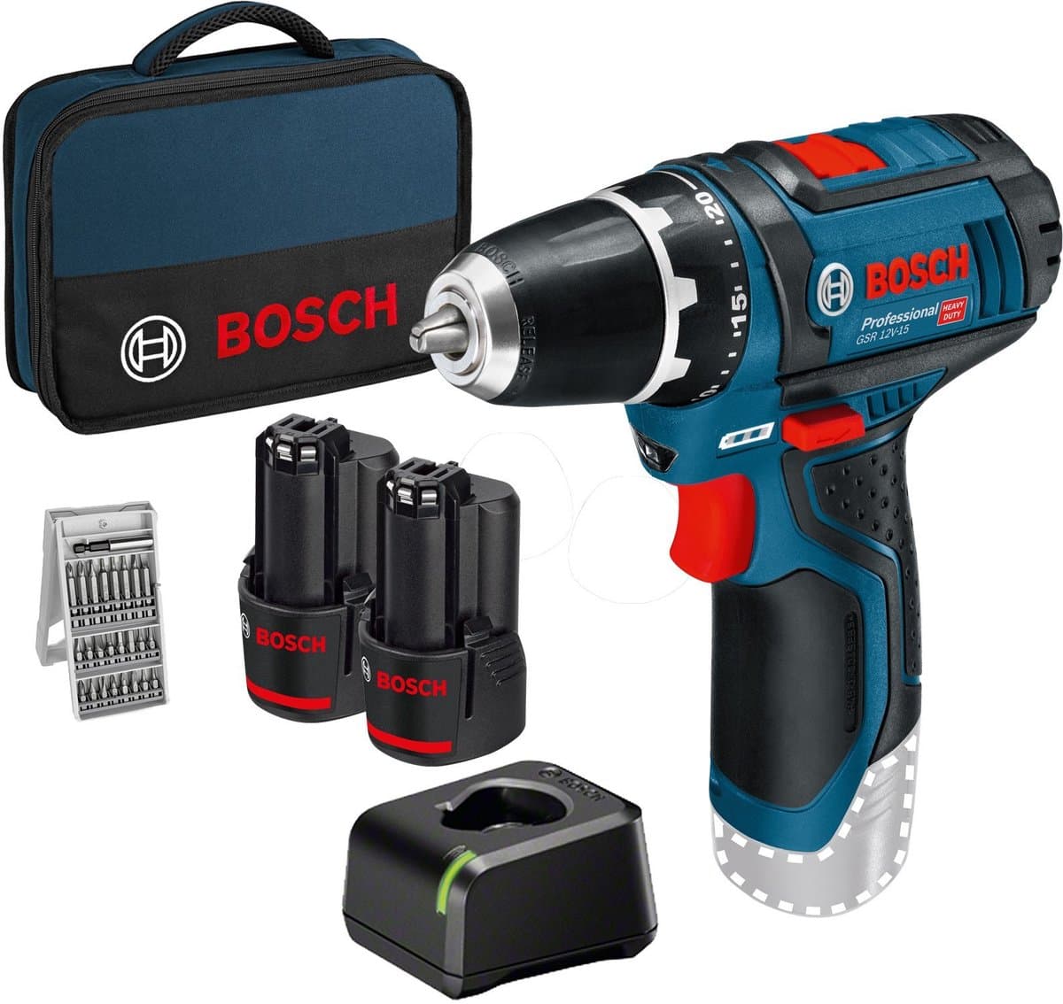 Bosch accuboormachine - GSR 12V-15, 12 V