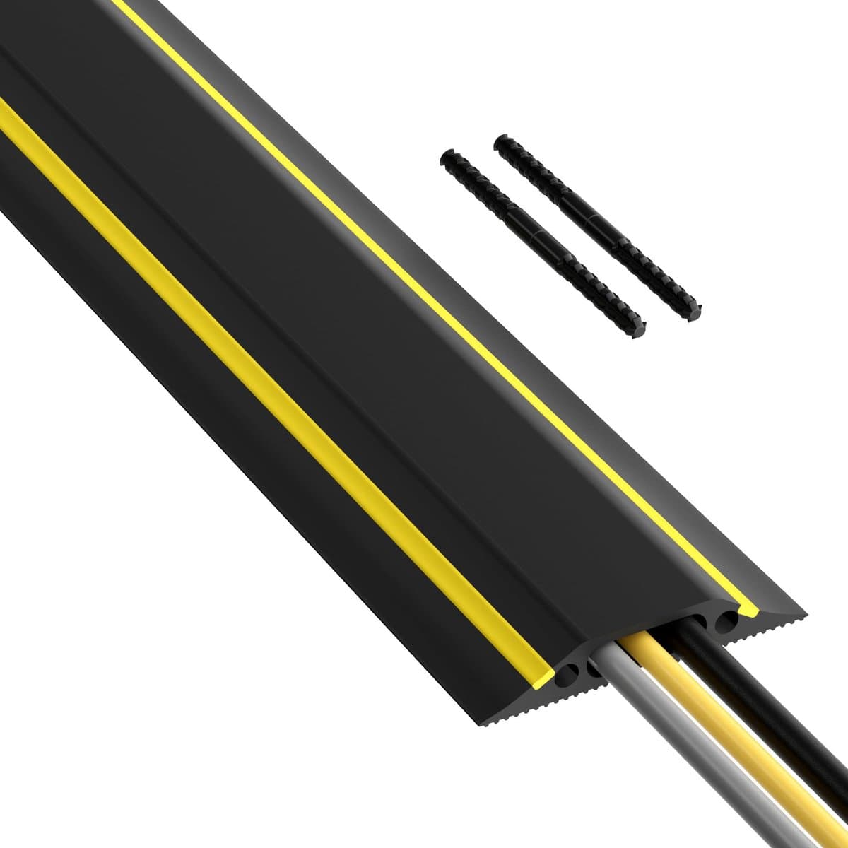 Ibenzoa® Stijlvol vloerkanaal voor kabelbeheer met antislip en steekverbinding