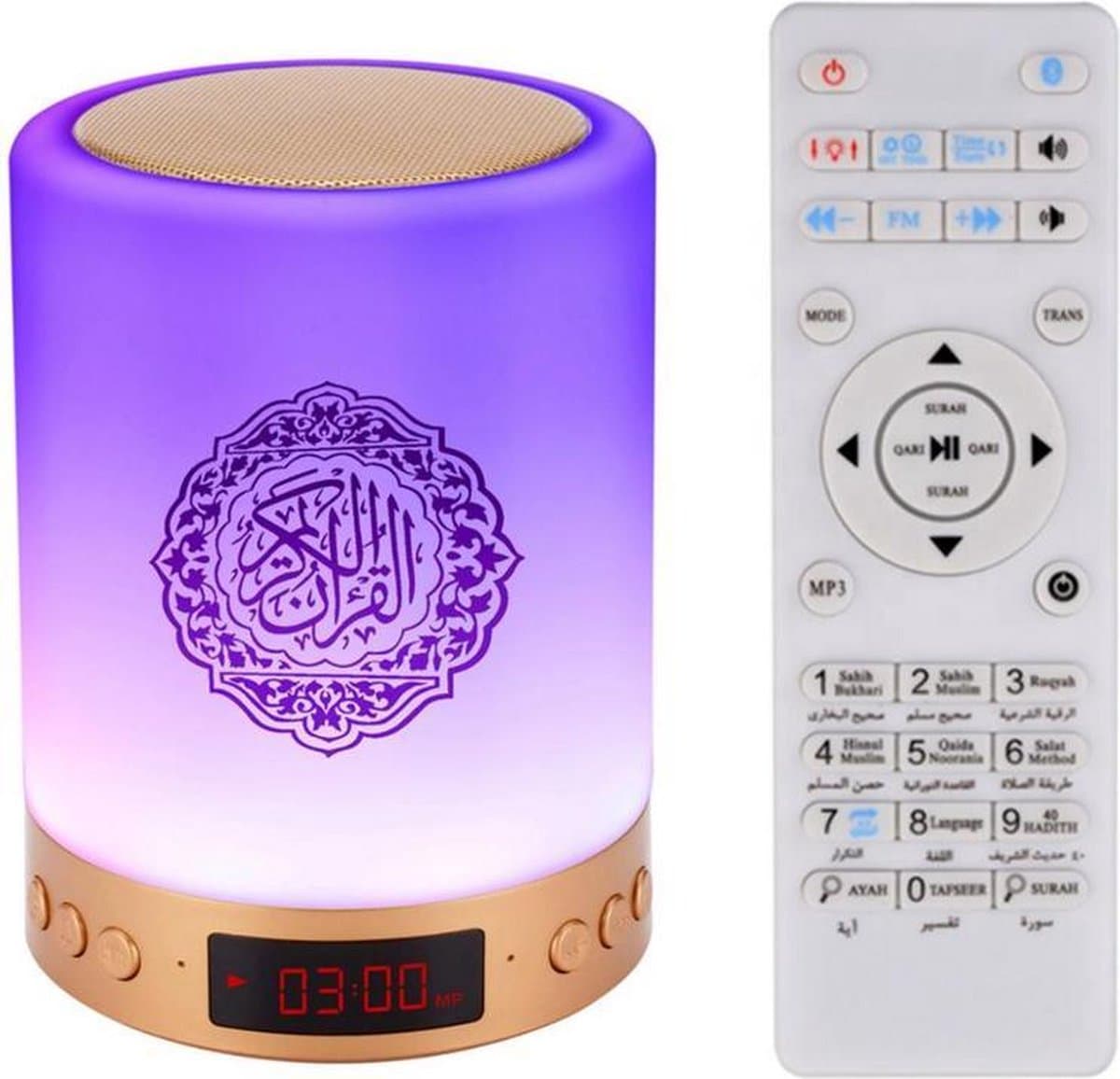 Koran lamp speaker - LED - 16GB - Bluetooth - draadloos