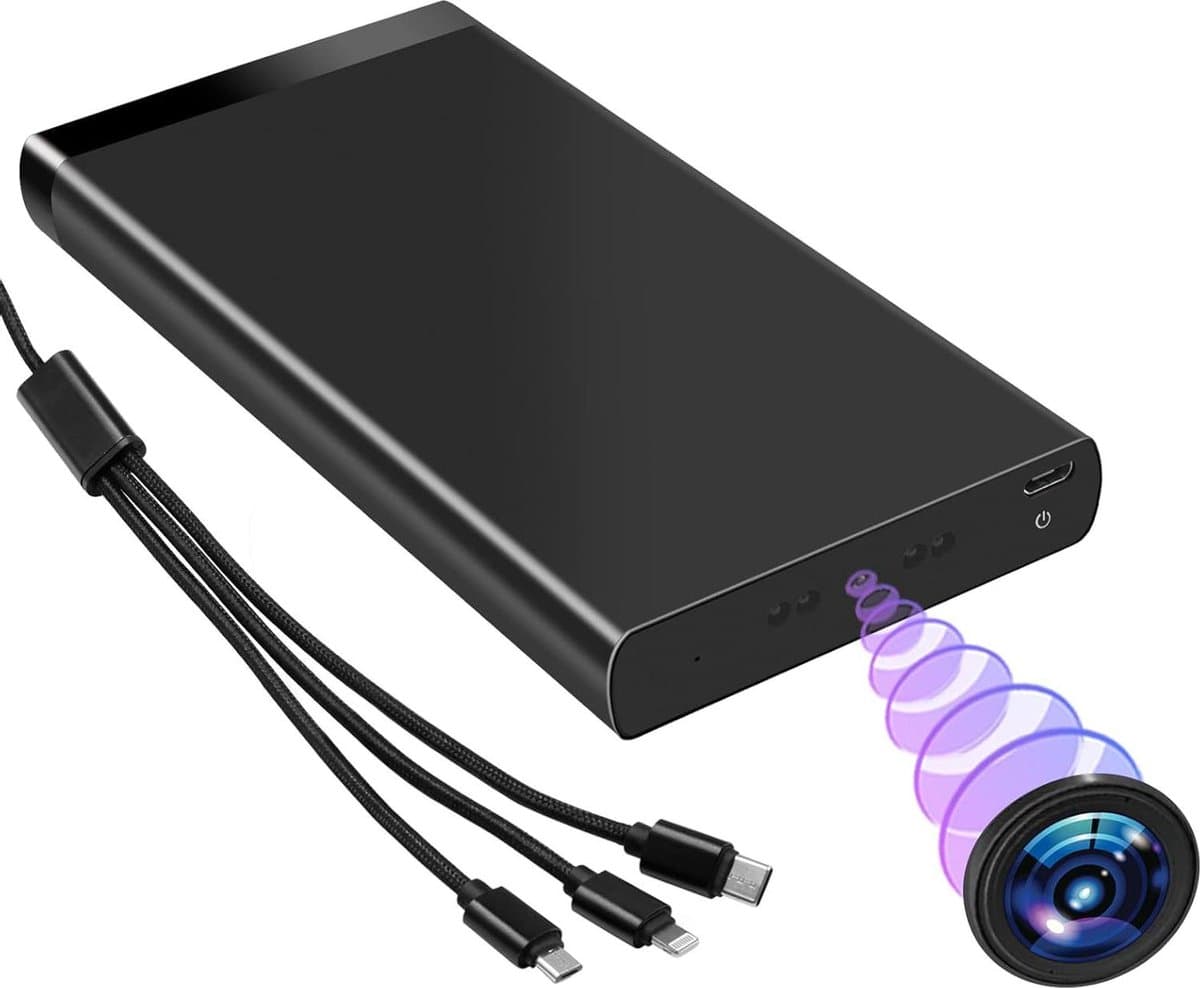 HD Verborgen camera - spionagecamera - voor veiligheid thuis - 1 stuk
