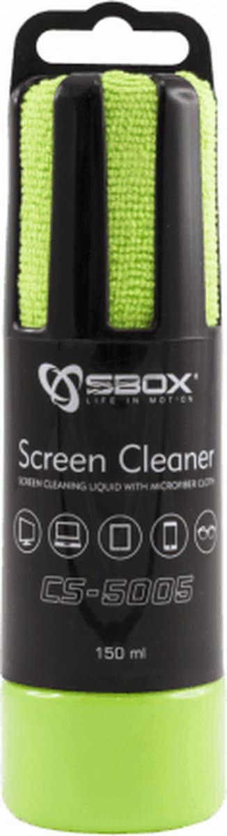 SBOX - CS-5005G - Screen cleaner - Groen - 150ML - Scherm reiniger