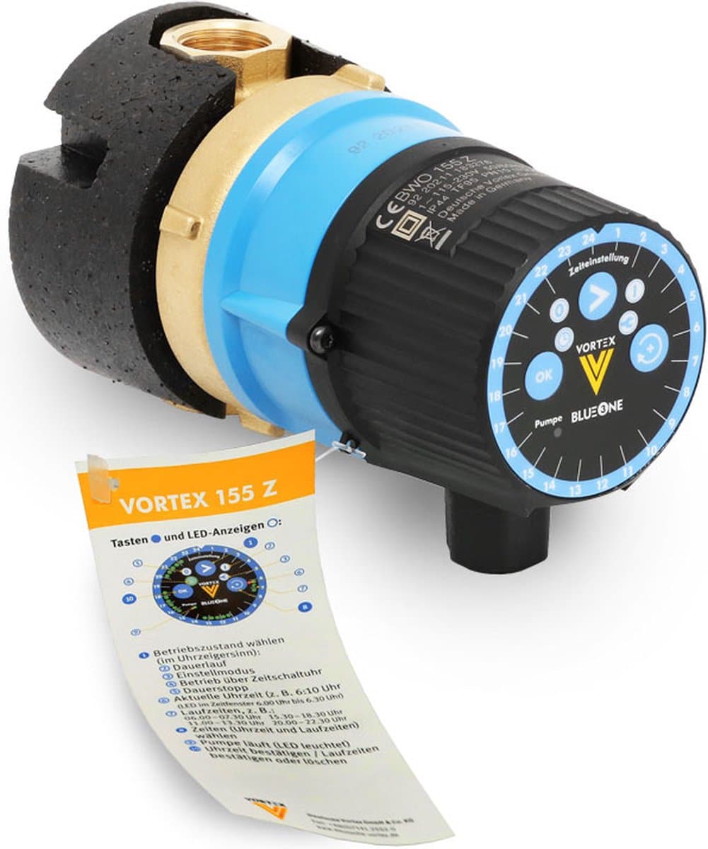 Vortex Blueone BWO 155 R Z Circulatiepomp met Timer 1/2"