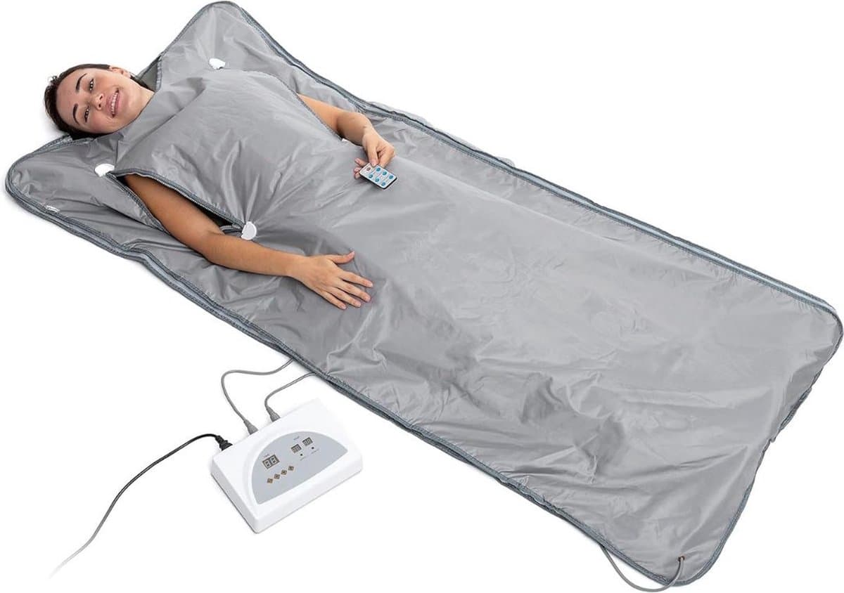 ApexArte® Infrarood Deken - Warmtedeken - 180x80cm - Grijs