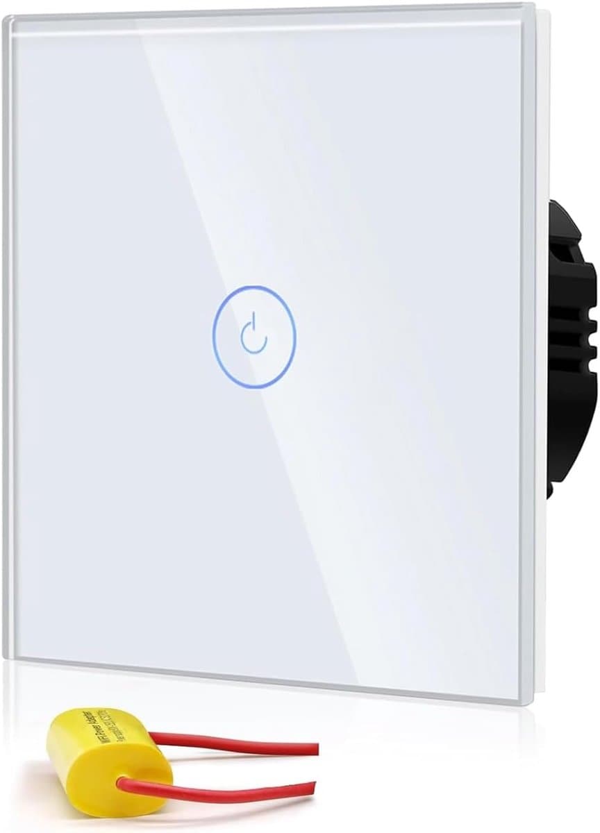 Smart Touch Sensor Wandlampschakelaar met WiFi (2,4 GHz) - Compatibel met Google Assistent en Tuya