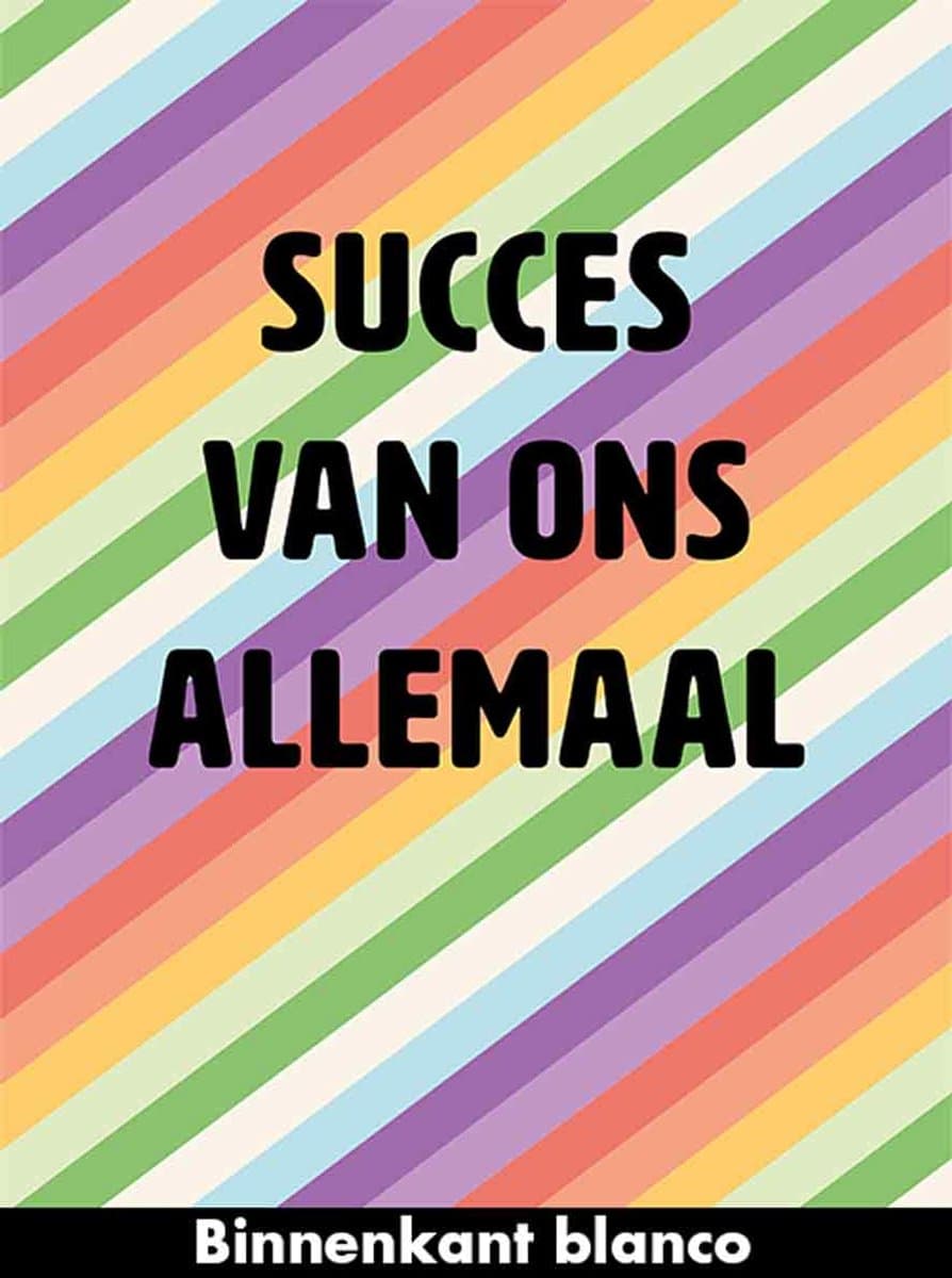 Wenskaart XL - Succes Van Ons Allemaal - Met Envelop