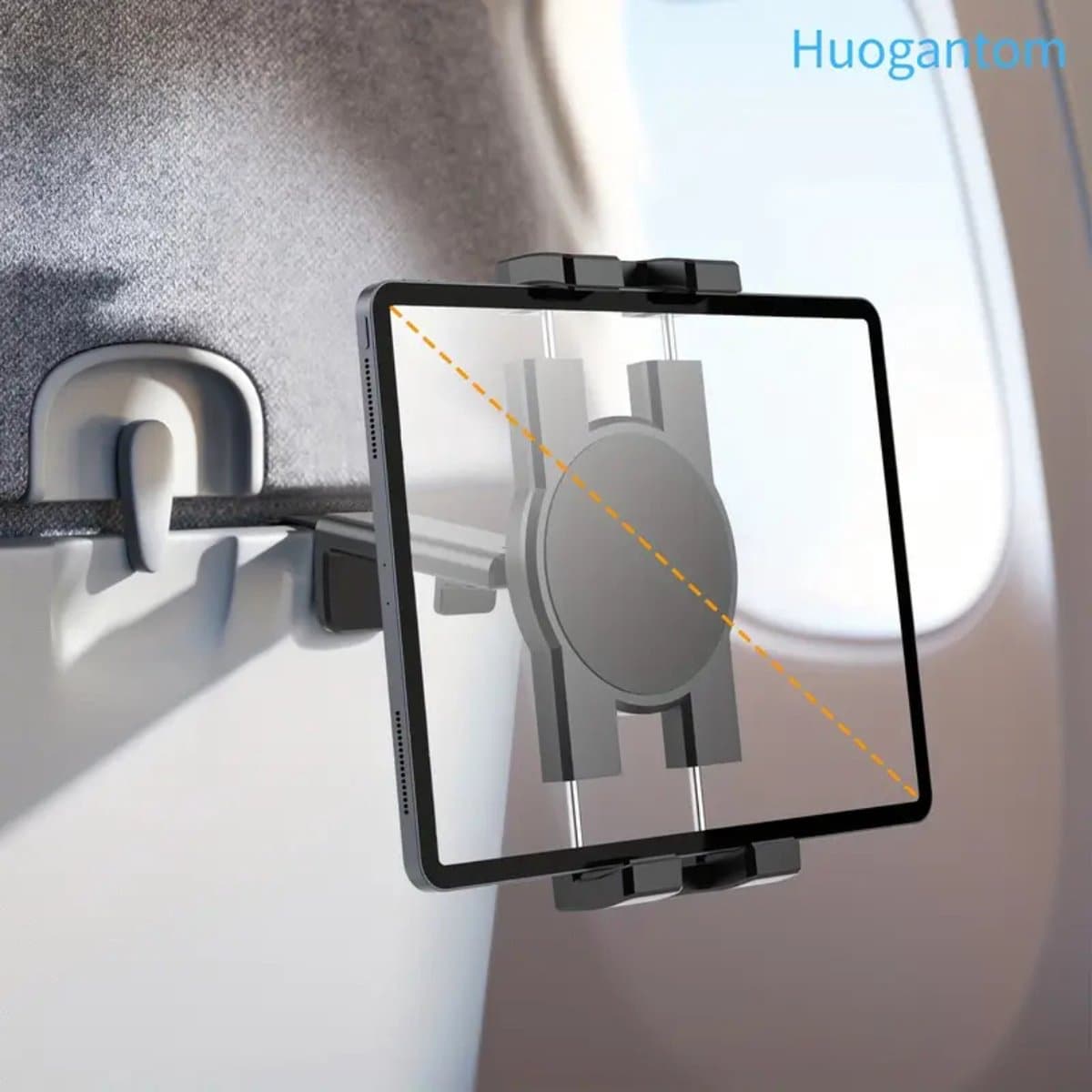 Livano Telefoonhouder Vliegtuig - Reizen - Bureau - Tafel - Trein - Auto - Koken - Multifunctioneel - Universeel - Zwart