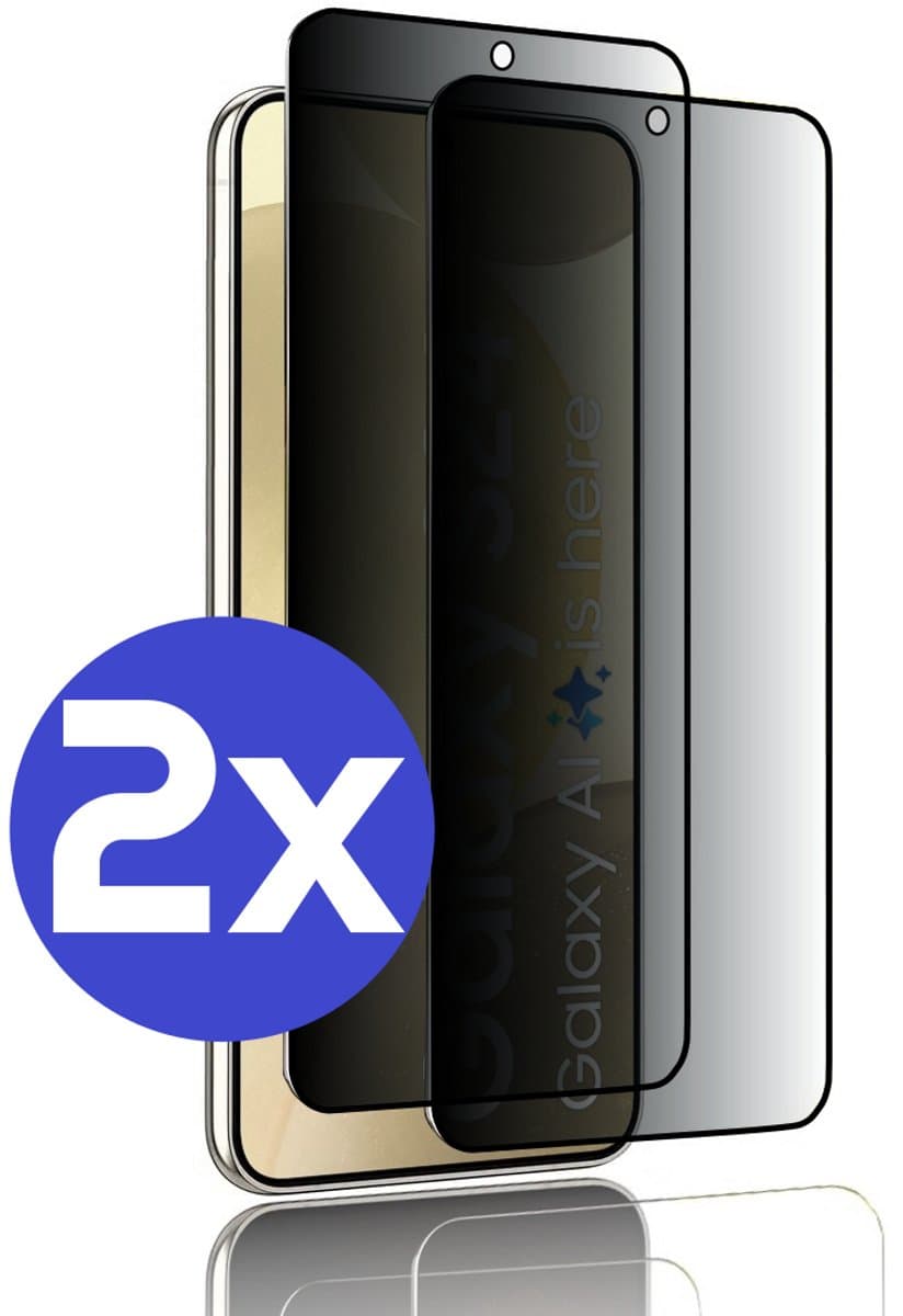 ArmorDrop Privacy Screenprotector Geschikt Voor Samsung S24 - Gehard Glas - 2 Stuks