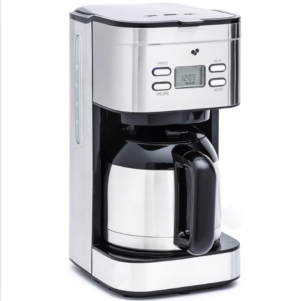 Koffiezetapparaat met Thermoskan - Koffiezet Met Programmeerbare Functie - Koffiezet Apparaat Voor 12 Koppen - Roestvrij Staal