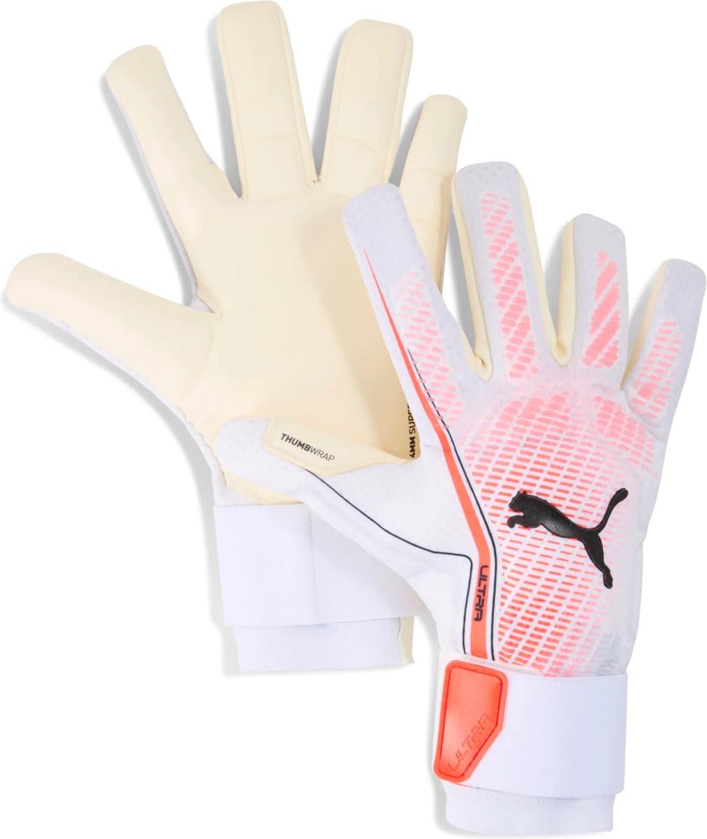 Puma Ultra Ultimate Hybrid White Glowing Red Keepershandschoenen - Maat 11