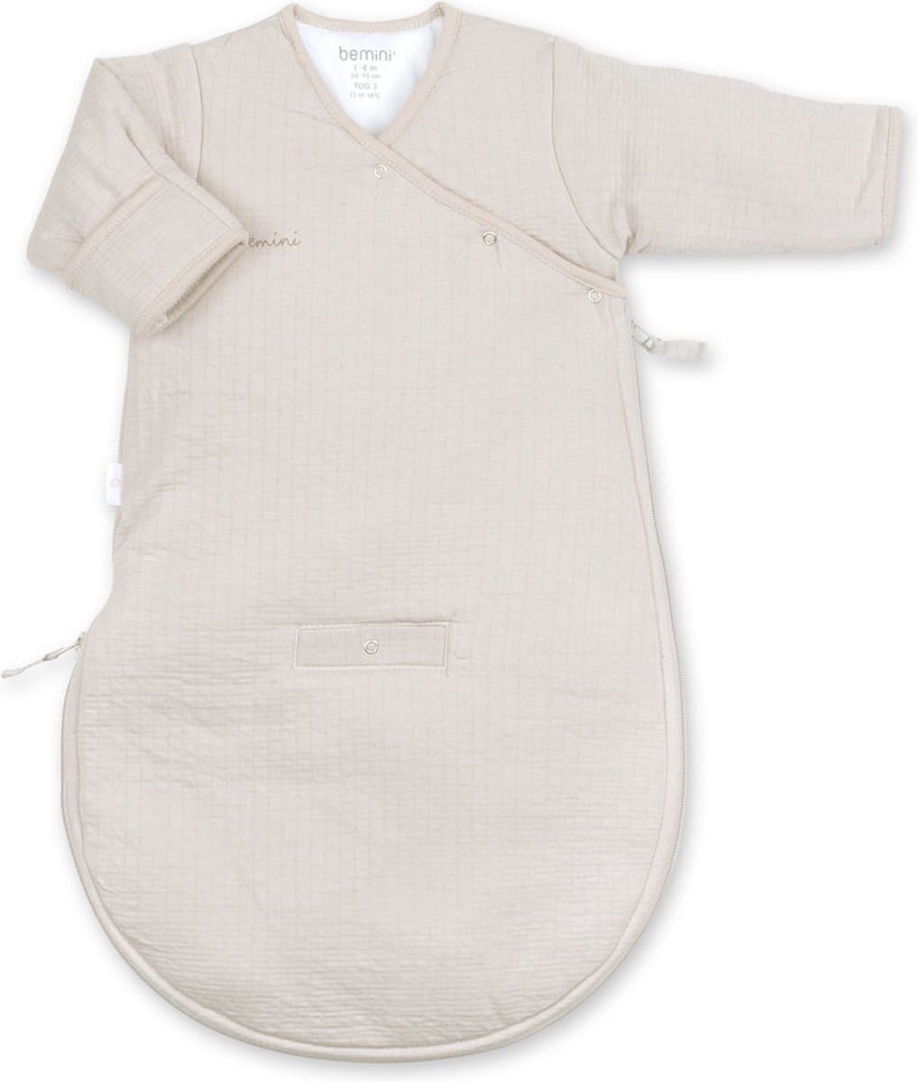BEMINI Babyslaapzak - MAGIC BAG 1-4m - TOG 3 - Warm comfort - Sand