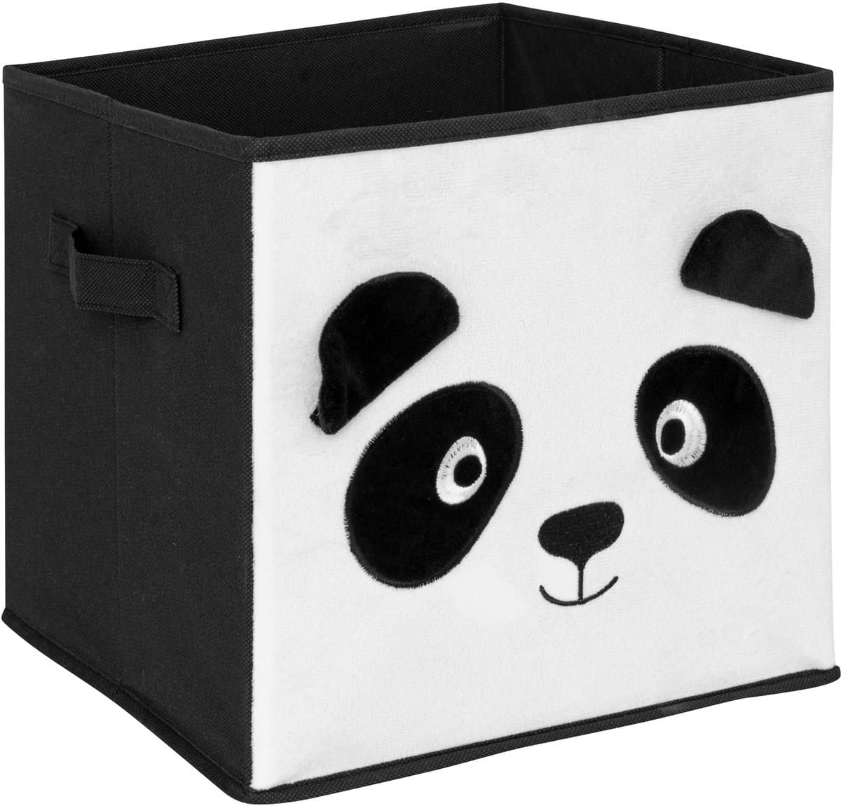 Atmosphera Panda Opbergdoos - 29 x 29 cm, Zwart