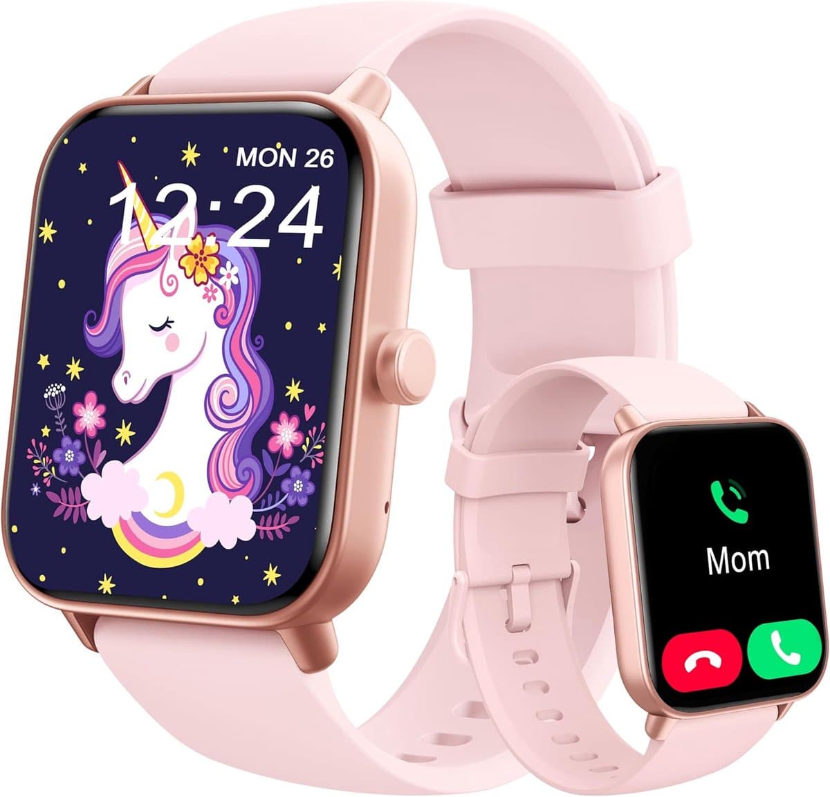 Smartwatch voor kinderen met GPS en 100 sportmodi, IP68 waterdicht, activiteitentracker en belfunctie