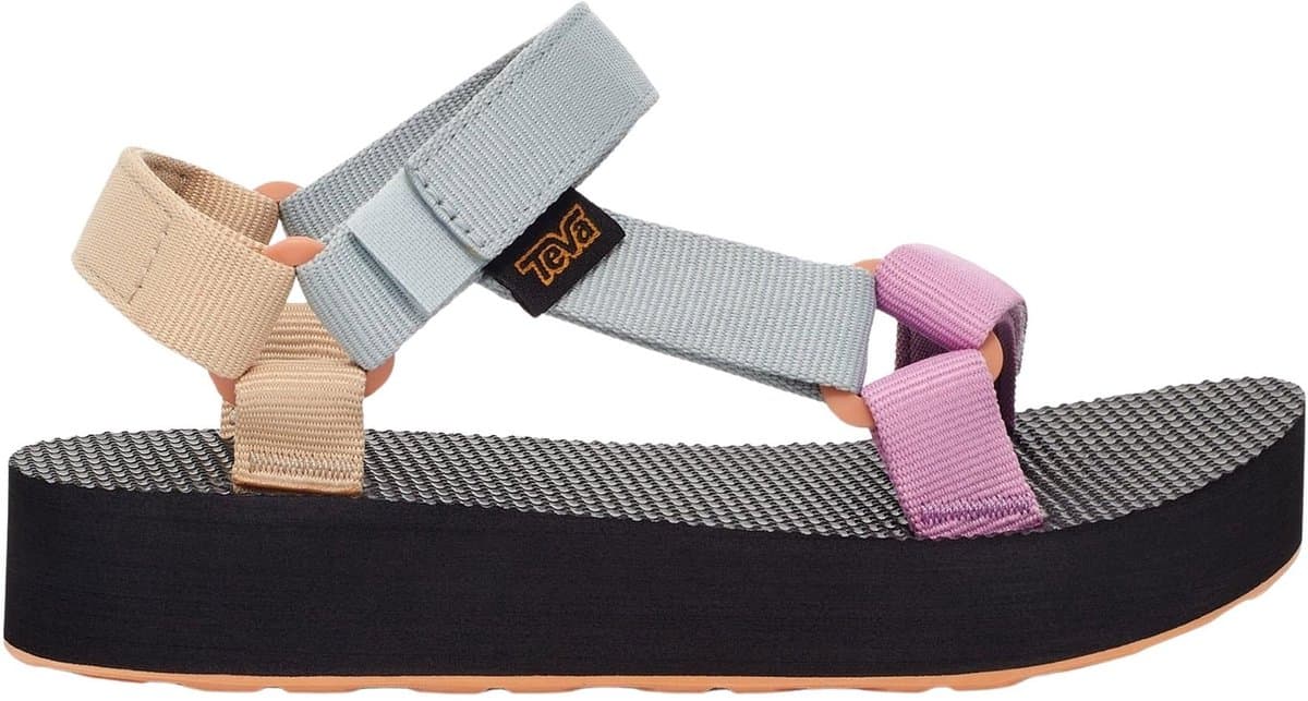 Teva K MIDFORM UNIVERSAL Unisex Sandalen - Zwart/Oranje - Maat 29/30