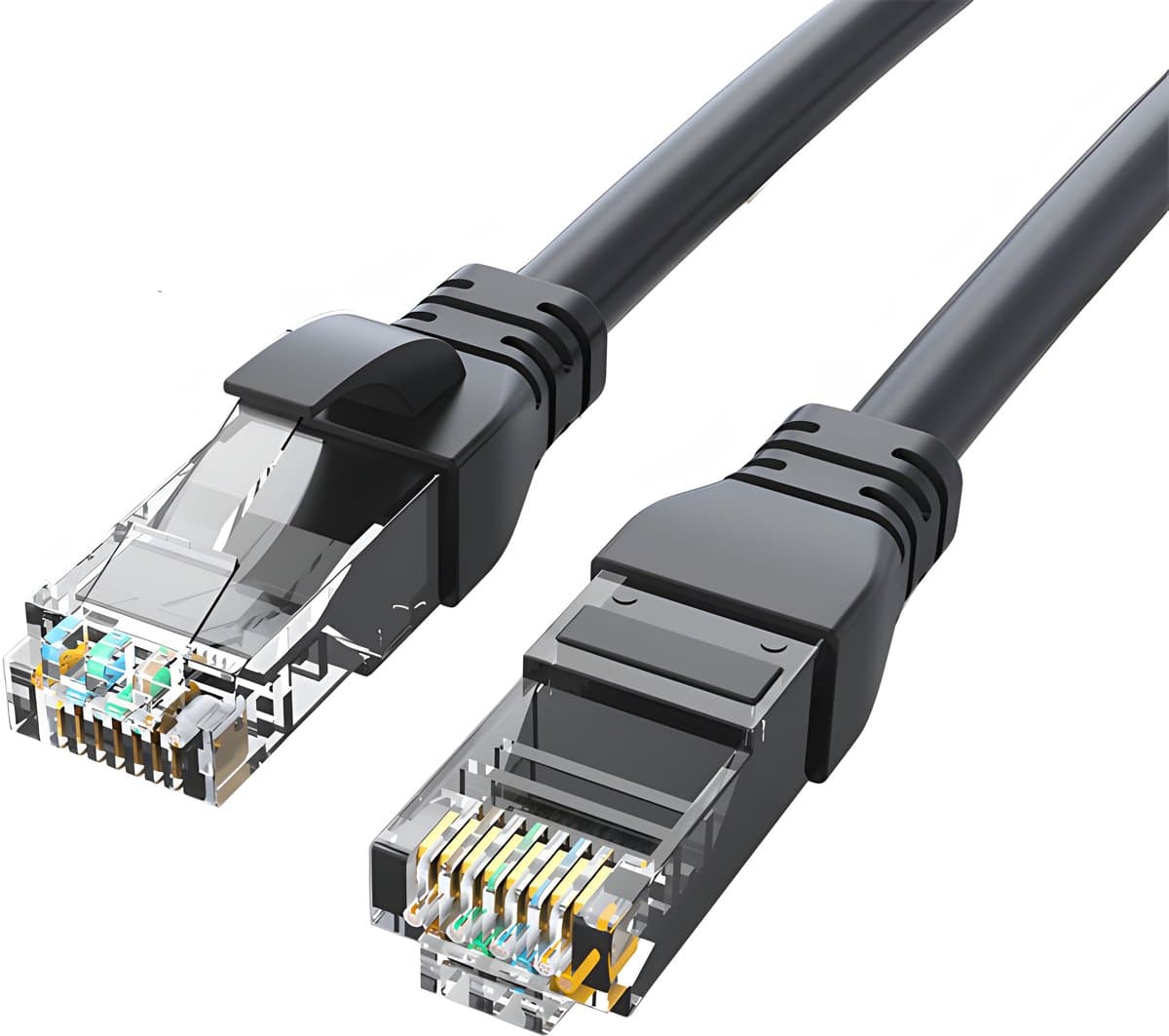 Rainbecom - Internetkabel 40 meter - CAT6 - Patchkabel – UTP CCA - Kabel - Ethernet Kabel - RJ45 - LAN Cable – Netwerkkabel - Zwart