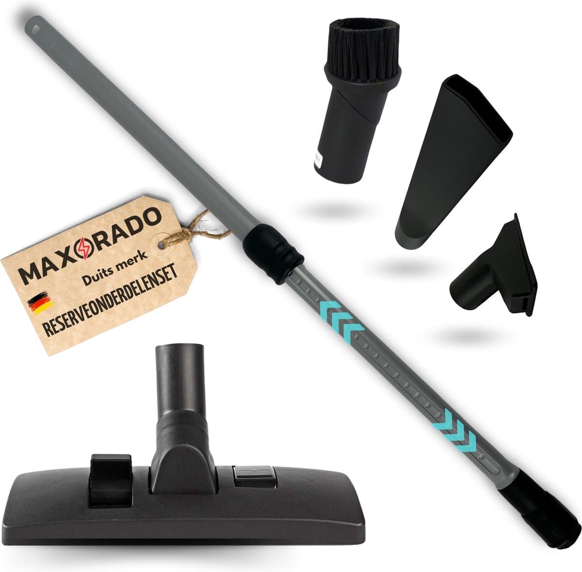 Maxorado 5-delige stofzuiger set 35 mm – geschikt voor Bosch & Siemens - vervangende onderdelen - Bodemmondstuk, meubelborstel, kierenzuiger, stofferingzuiger, telescopische buis