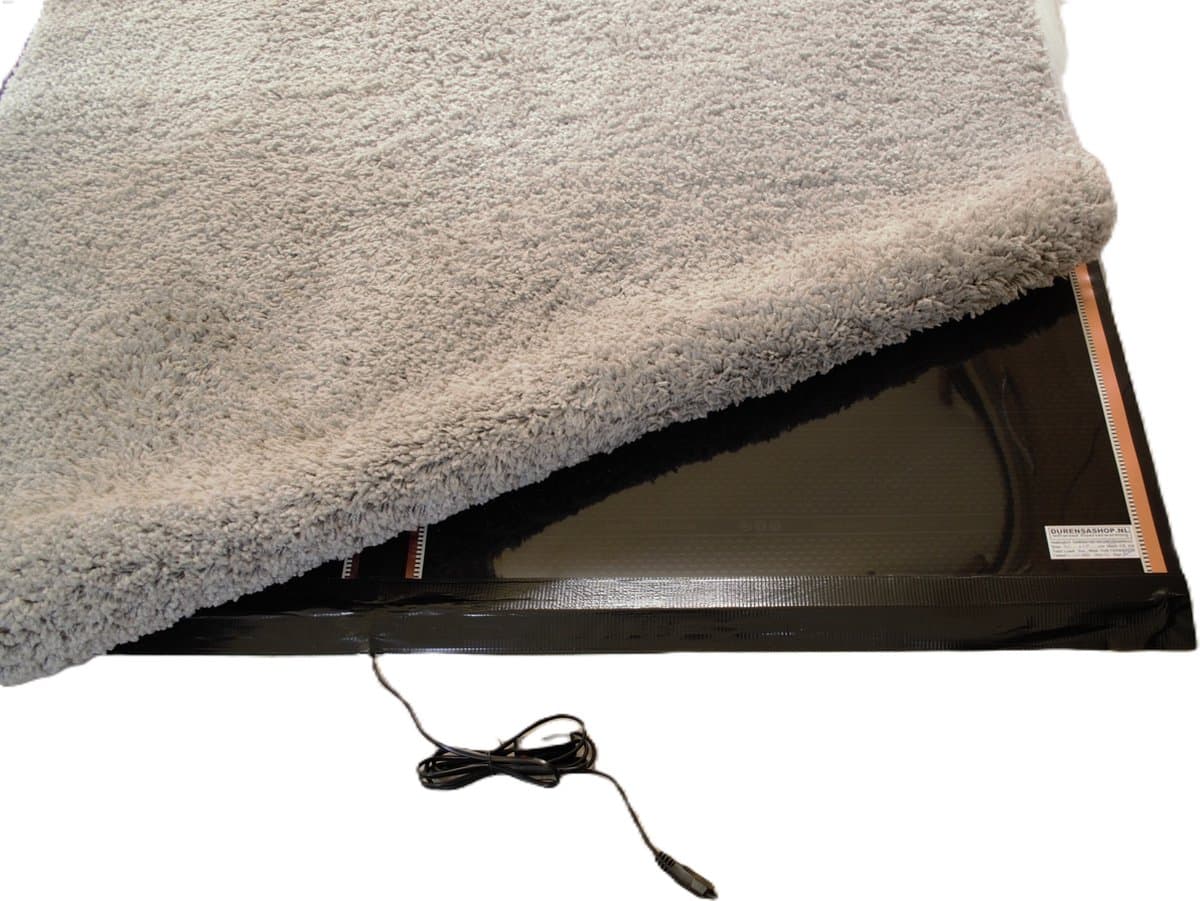 Durensa® karpetverwarming met isolatie en Wifi smart energie plug inn150*150 cm 495 Watt