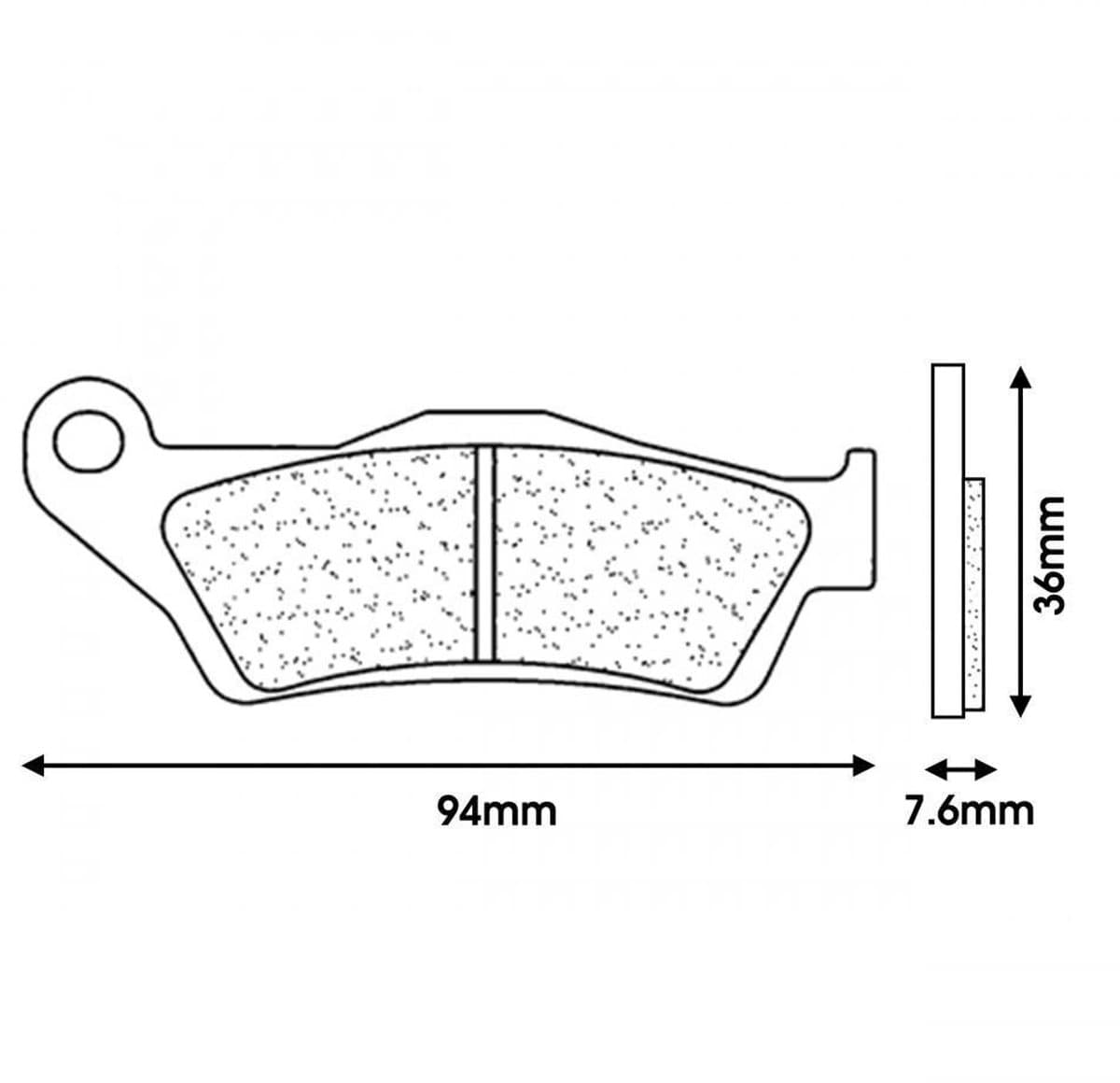 Plaquette de frein CL BRAKES pour Moto KTM 950 SMR Après 2007 Neuf