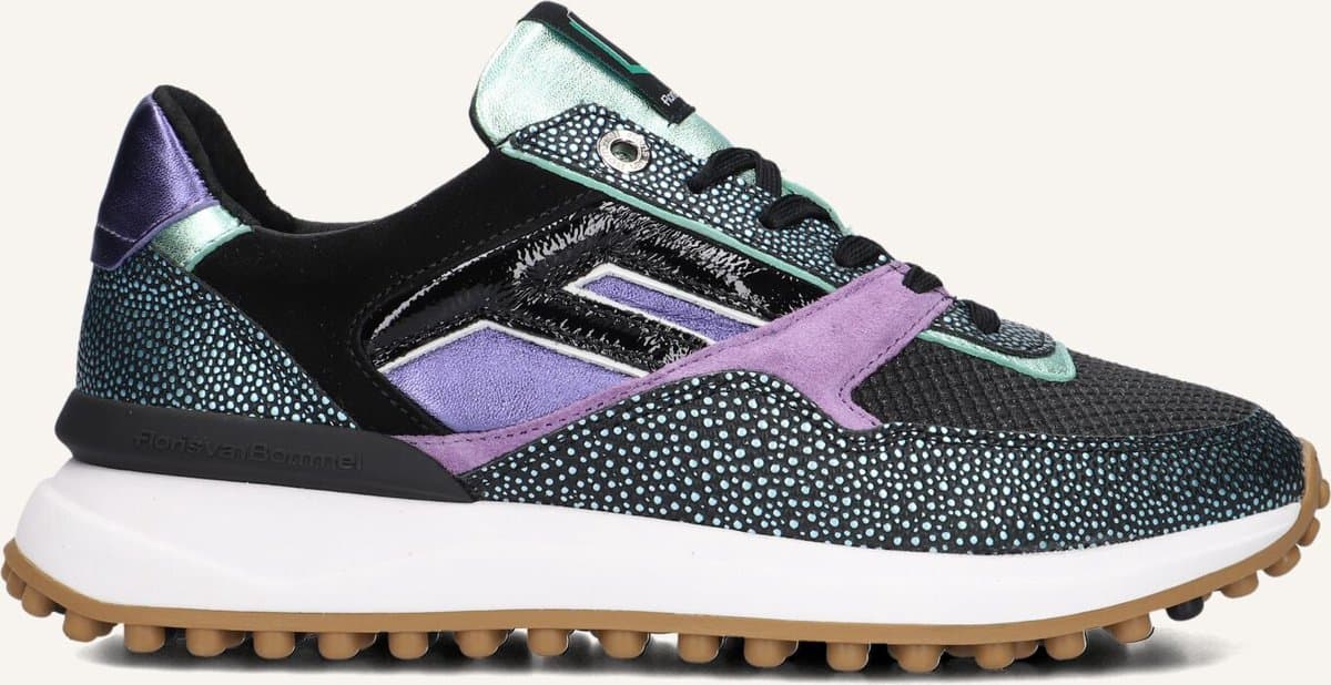 Floris Van Bommel Sfw-10128 Noppi Sneakers - Textiel - Dames - Zwart - Maat 38,5