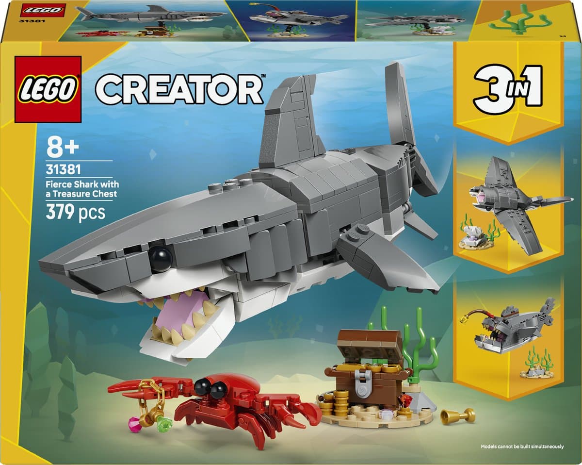 LEGO Creator 31381 Woeste haai met schatkist