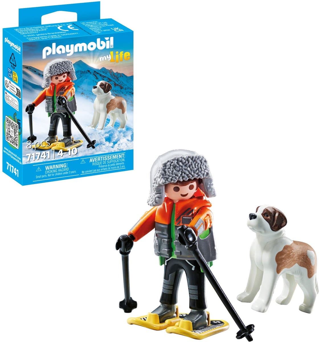 PLAYMOBIL My Life Wandelaar met Sint Bernard 71741