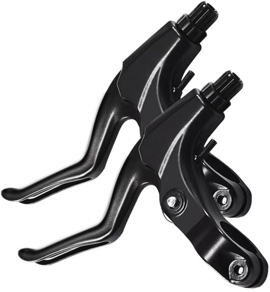 Mountainbike Remhendel van Aluminiumlegering - Inklapbaar en Verstelbaar - Geschikt voor 22 mm Stuur - Universaal voor V-Remmen en Hydraulische Remmen - Lichtgewicht en Slijtvast - Zwarte Fietsremgrepen voor Heren en Dames