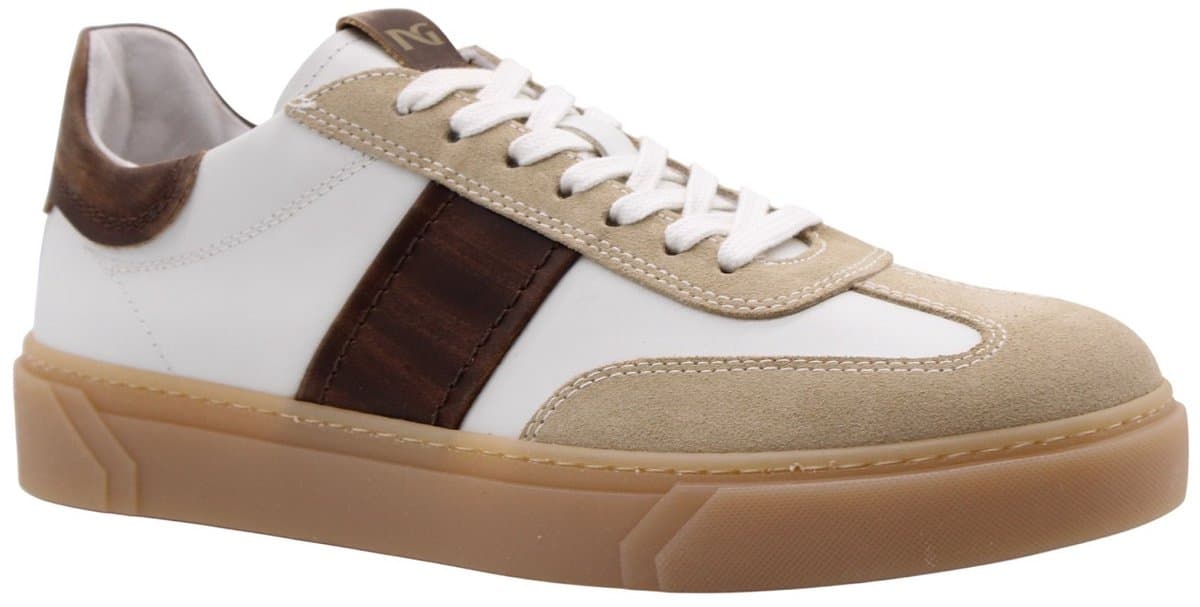Sneaker Nerogiardini Velour Sparta Been Gewassen Beige Tr Iseo 1005 Par - Fashion Wear - Volwassen
