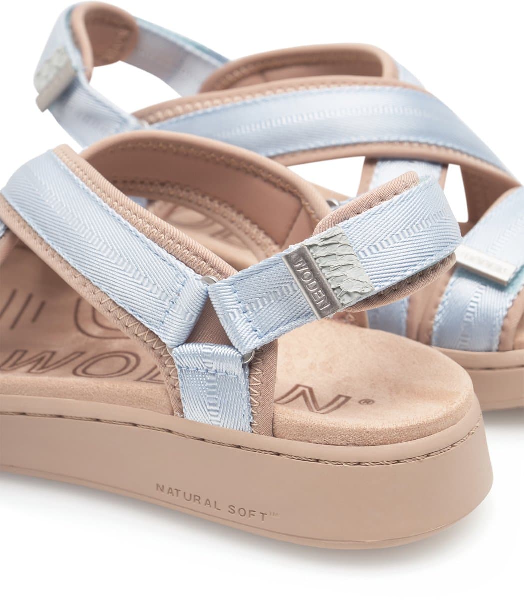 Woden Line Cross Sandalen Beige EU 39 Vrouw