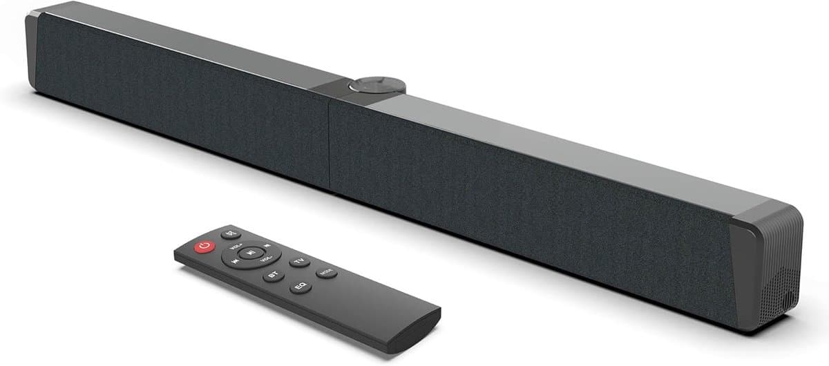 Compacte Bluetooth-luidspreker 5.0 voor TV, PC en smartphone - inklapbaar met afstandsbediening