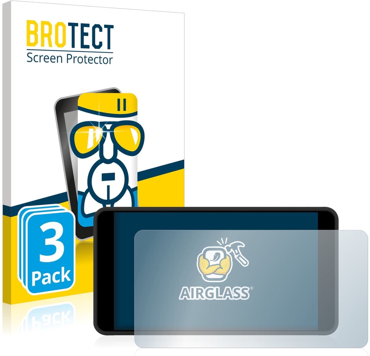 Screenprotector 3 Stuks voor Portkeys PT5 II Beschermglas transparant